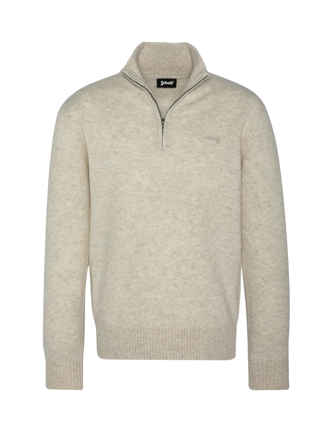 Schott NYC Men's Jumper, Beige, XL