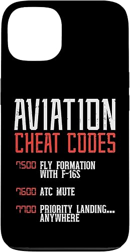 Funda de regalo ATC con códigos de trucos de aviación para iPhone 13