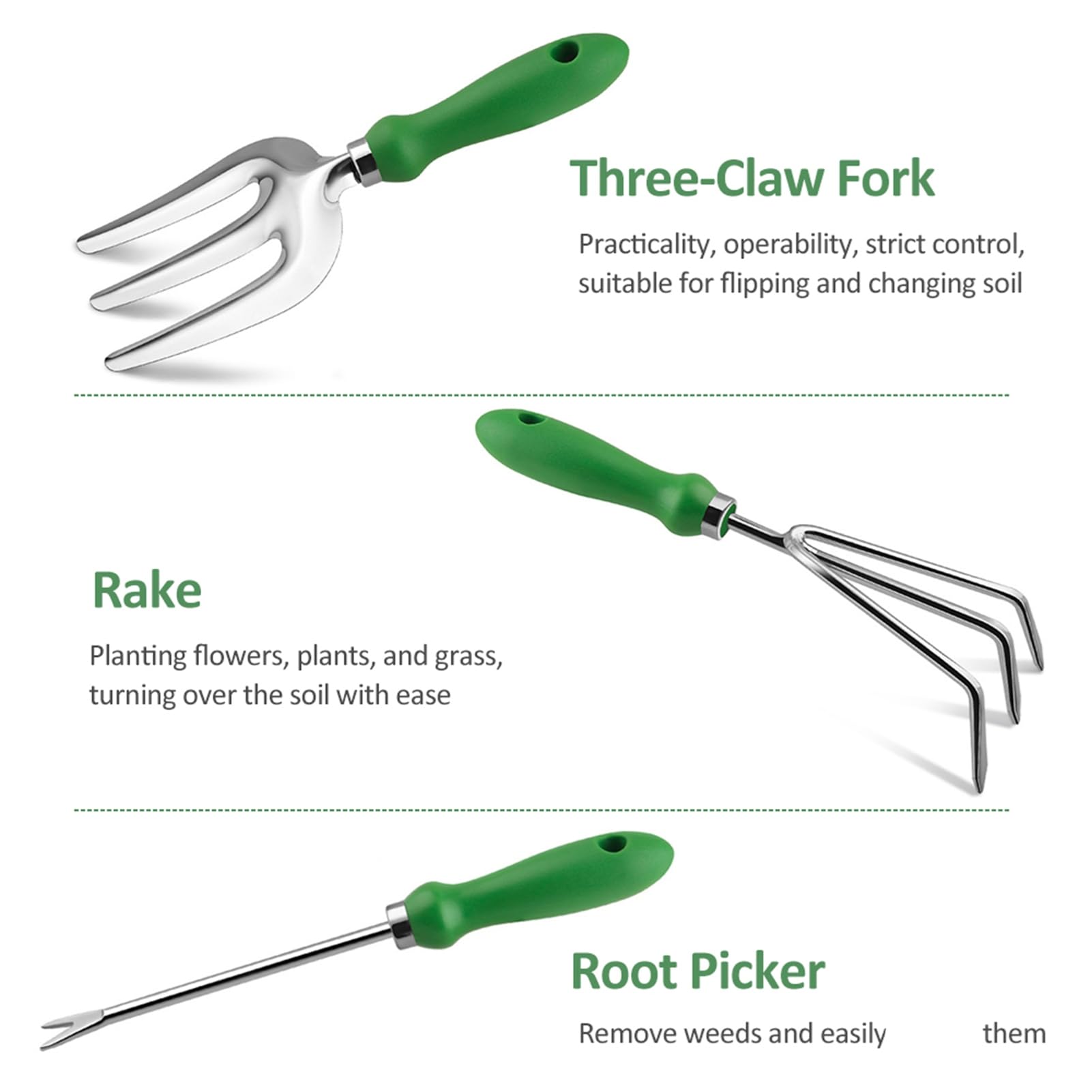 Outils de Jardinage Robustes de 11 pièces pour Femmes, Hommes, Maman, Papa