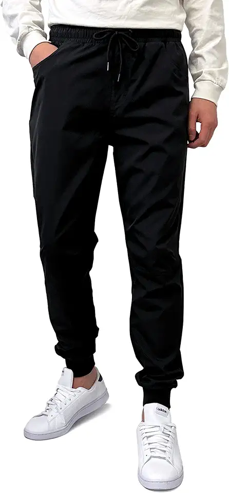 Southpole Men's Tech Jogger Lightweight Woven Hybrid Track Pant