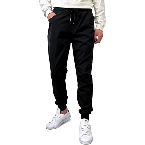 Southpole Mens Tech Woven Basic Jogger Pant for Men Lightweight Trackpant