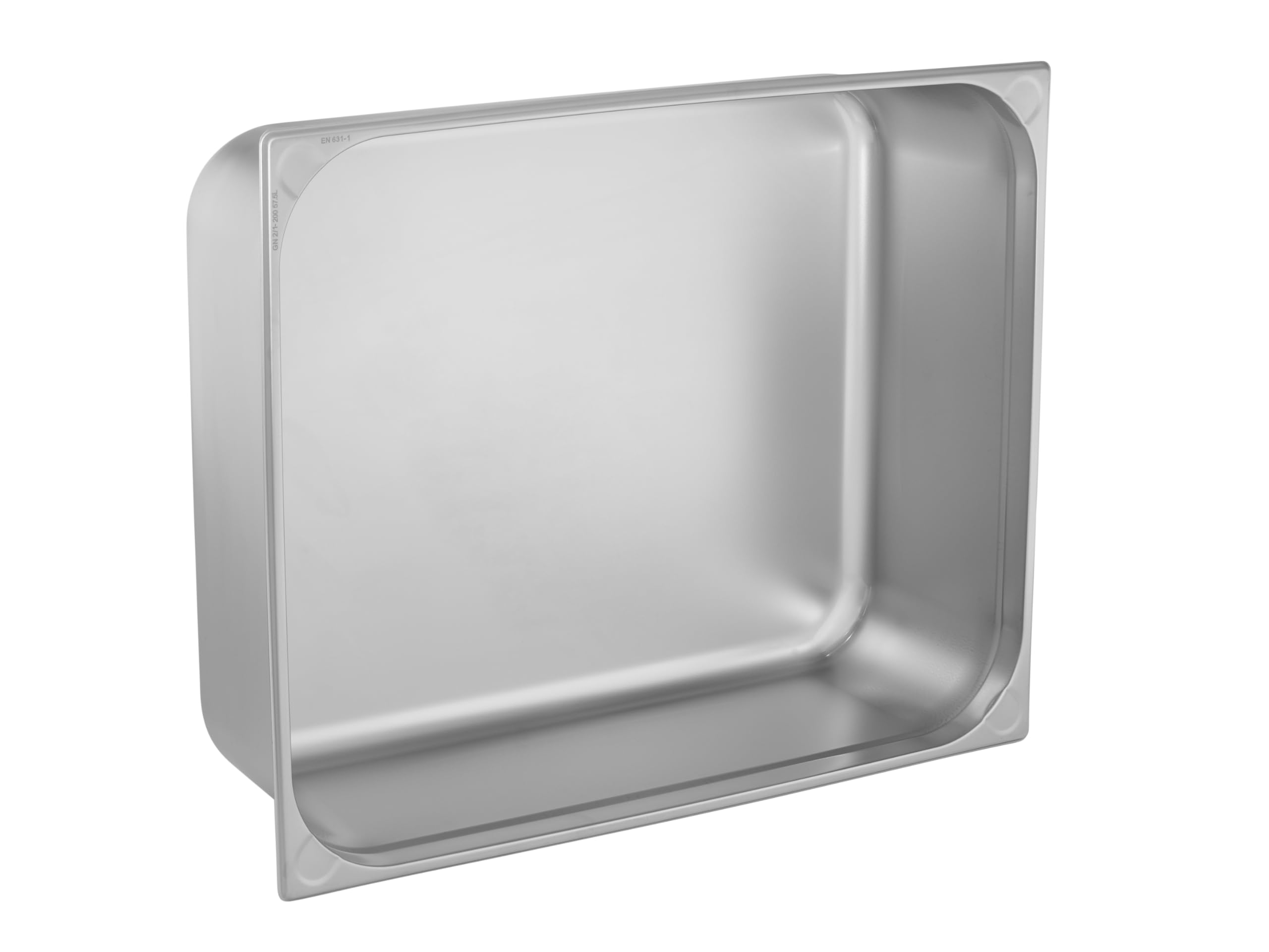 TECHNICA Pojemnik ze stali nierdzewnej GN 2/1 200 mm ze stali nierdzewnej – Pojemnik cateringowy do układania w stosy – Odporna na temperaturę od -40°C do 300°C.