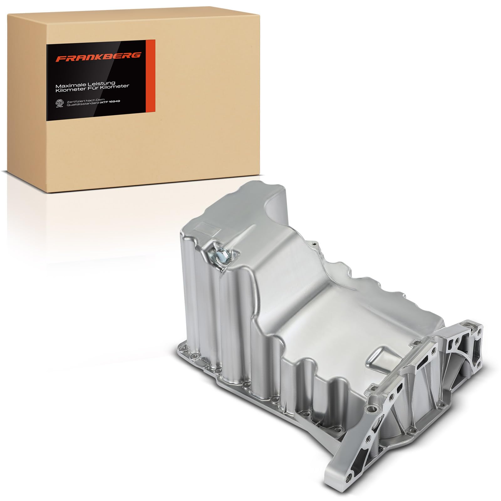 Frankberg Coppa dell'olio con tappo di scarico dell'olio 03L103603L | Compatibile con: C.r.a.f.t.e.r 30-50 pianale/telaio 2F, C.r.a.f.t.e.r 30-50 Box 2E, C.r.a.f.t.e.r 30-35 Bus 2E