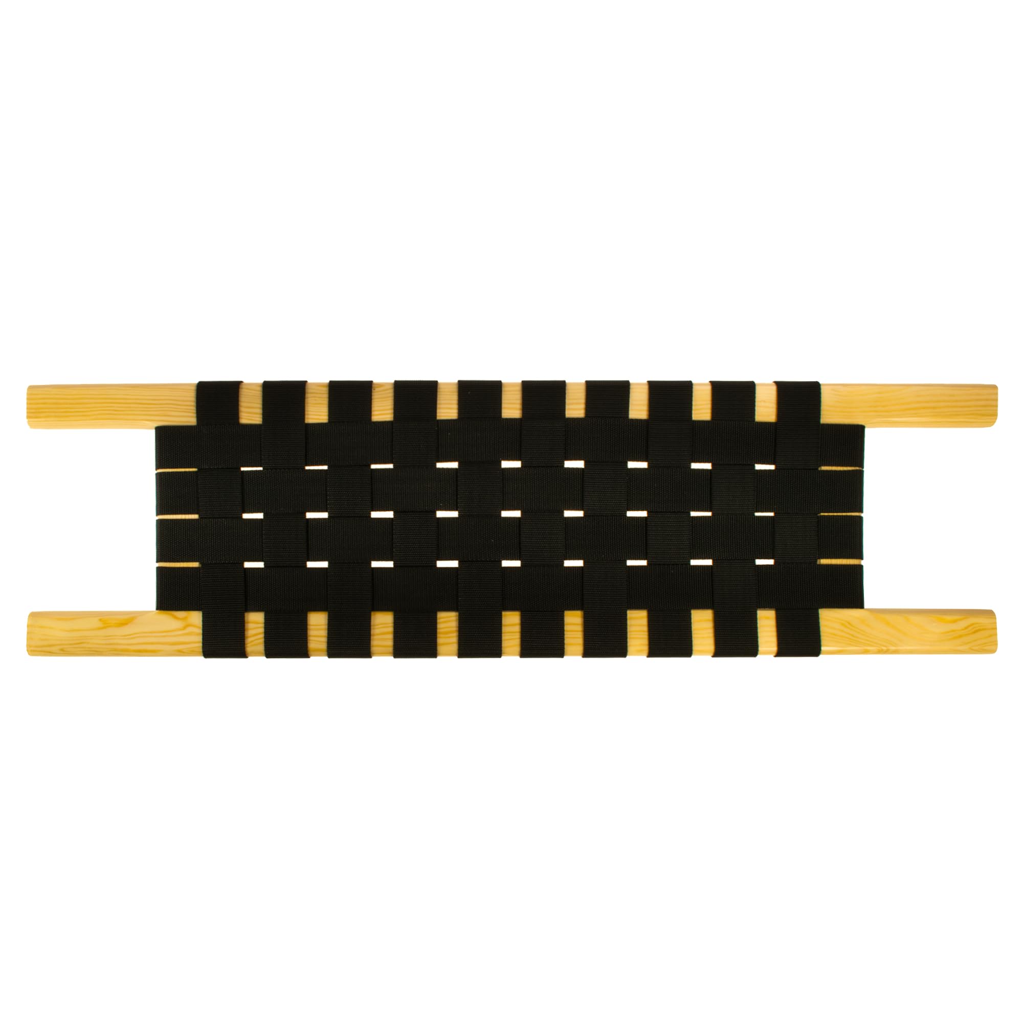 Siège de canoë - Banc en pin - Avant/centre/arrière - Siège en sangle avec tressage de ceinture - Pour canoë Canoe - Siège tressé (bois de pin, 66 x 26 cm)