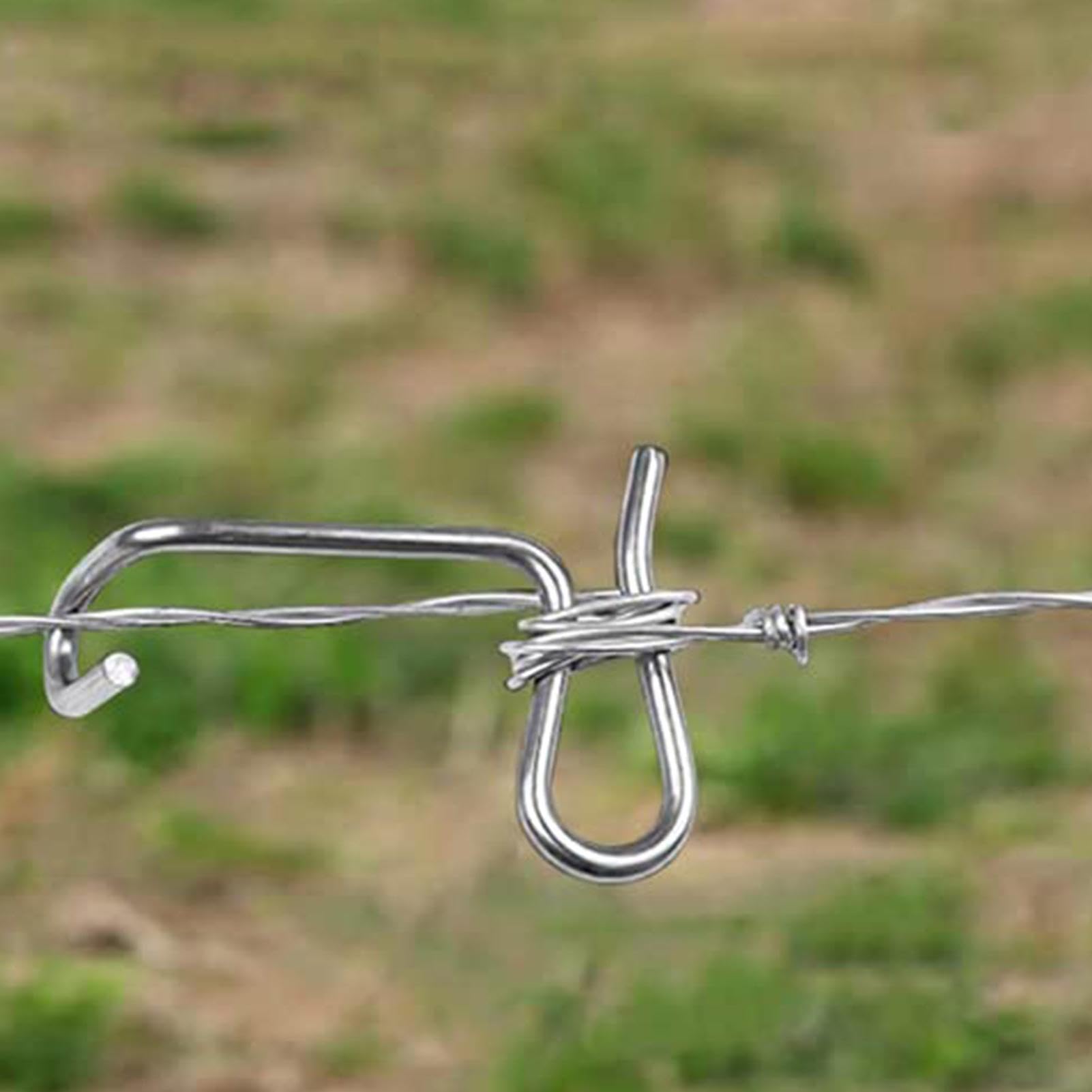 16 Tendeurs De Fil Galvanisés CHUEHKAK – Pour Clôtures Jardin, Grillage, Forêt – 9x2 Cm – Ajustement Facile Et Résistance Longue Durée - 4