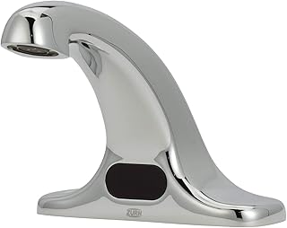 Zurn Z6915-XL-SSH AquaSense Centerset Sensor Faucet with 0.5 GPM Aerator, Single Stainless Supply Hose, and 4