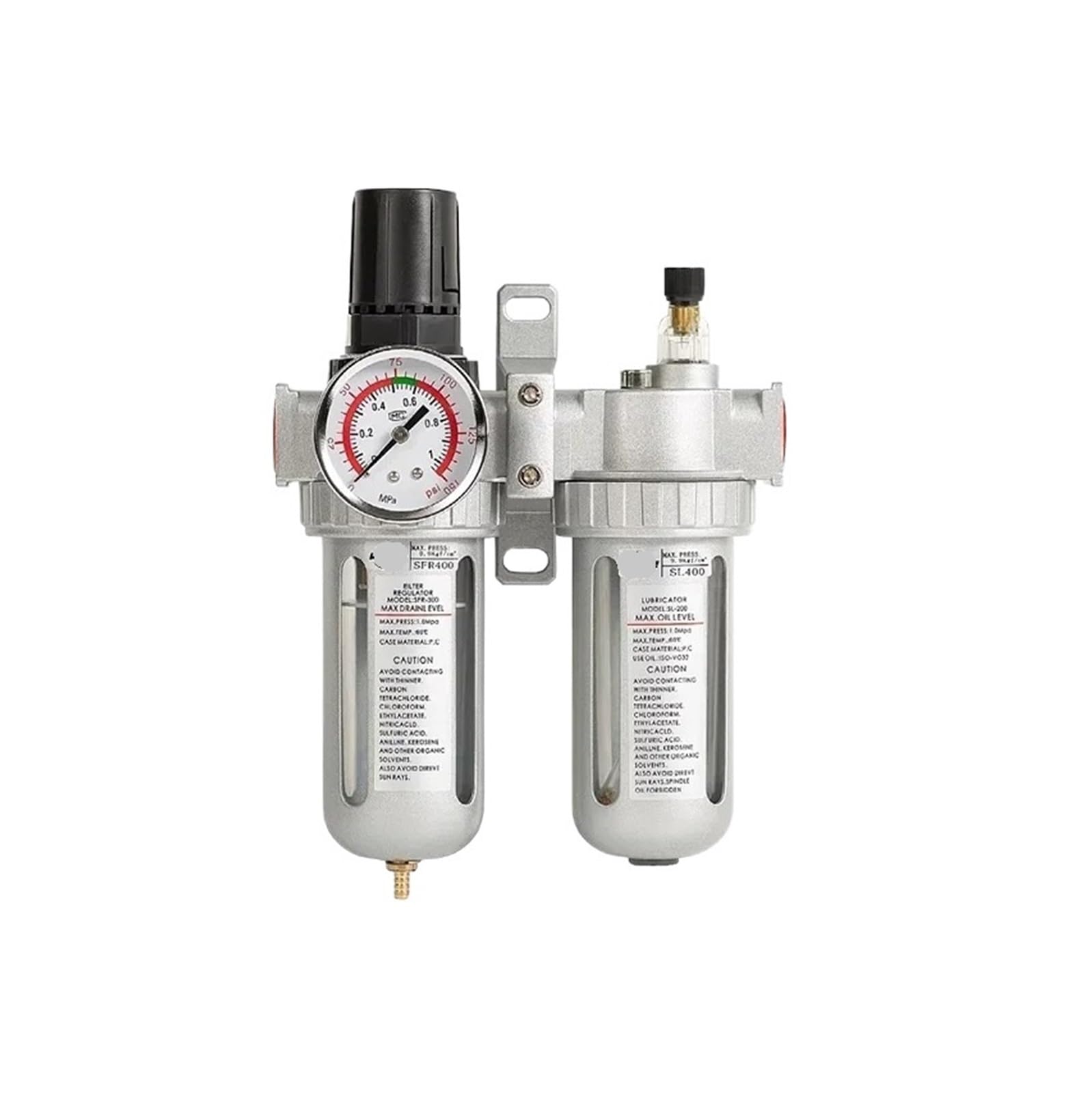 Séparateur huile-eau SFC400 1/2 avec purgeur de vapeur pour outils pneumatiques