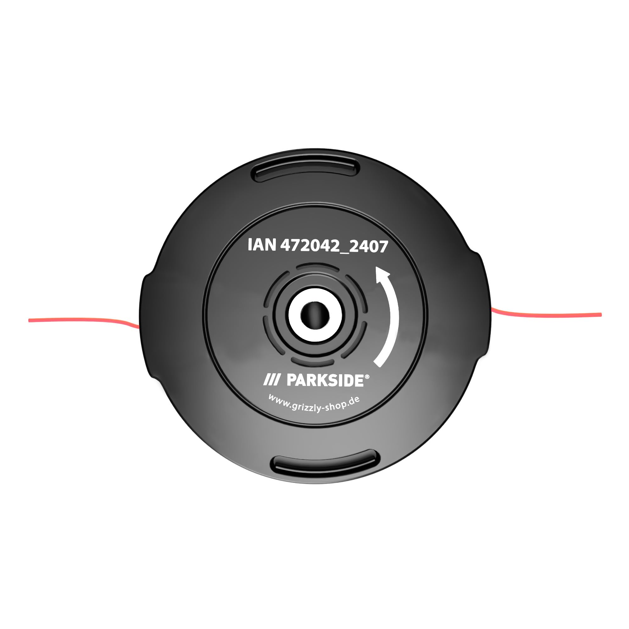 Cabezal de corte de repuesto para Parkside 40 V, batería de jardín, cortacésped, cabezal de hilo con bobina de doble hilo, compatible con PGKGA 40-Li A1 y PGKGA 40-Li B2