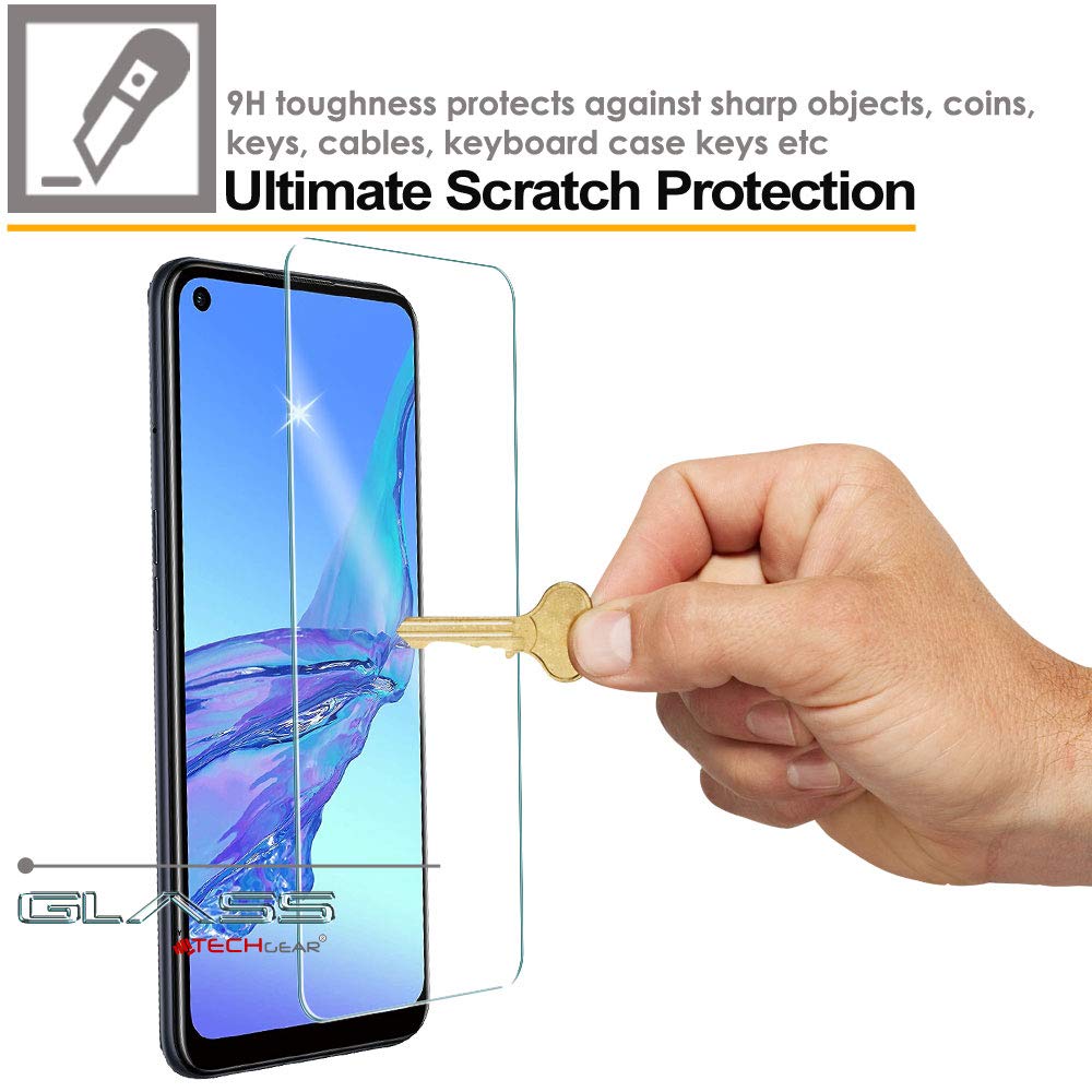 NEW'C 3 Pezzi, Vetro Temperato per Oppo A9 2020, Oppo A5 2020, Pellicola Prottetiva Anti Graffio, Anti-Impronte, Senza Bolle, Durezza 9H, 0,33mm Ultra Trasparente, Ultra Resistente