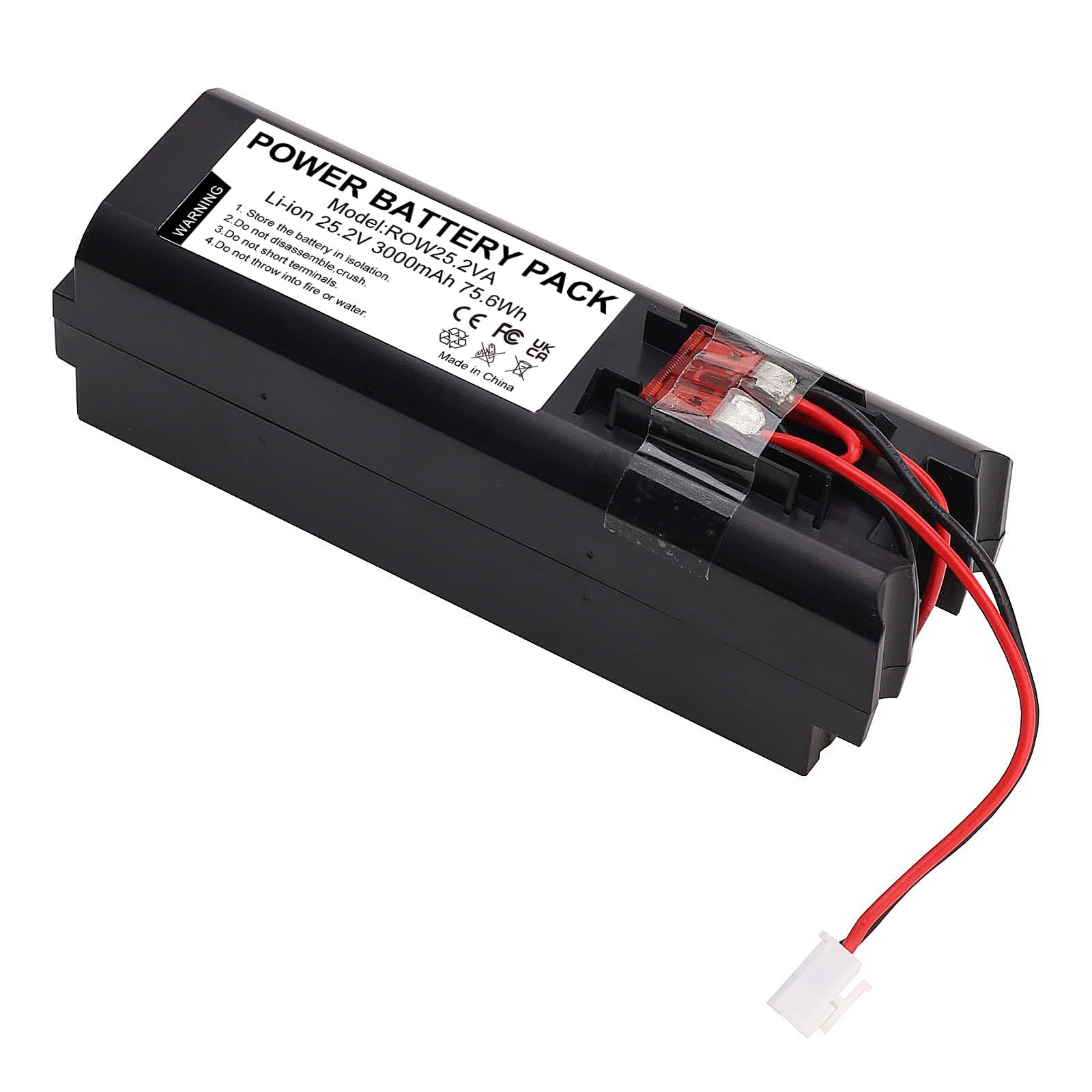 Batería de Ion de Litio 25.2V 3000mAh para Rowenta Air Force Extreme - Repuesto para RS-RH5274, RH8827WO, RH8828WO, RH8829WO, RH8870WO, RH887101