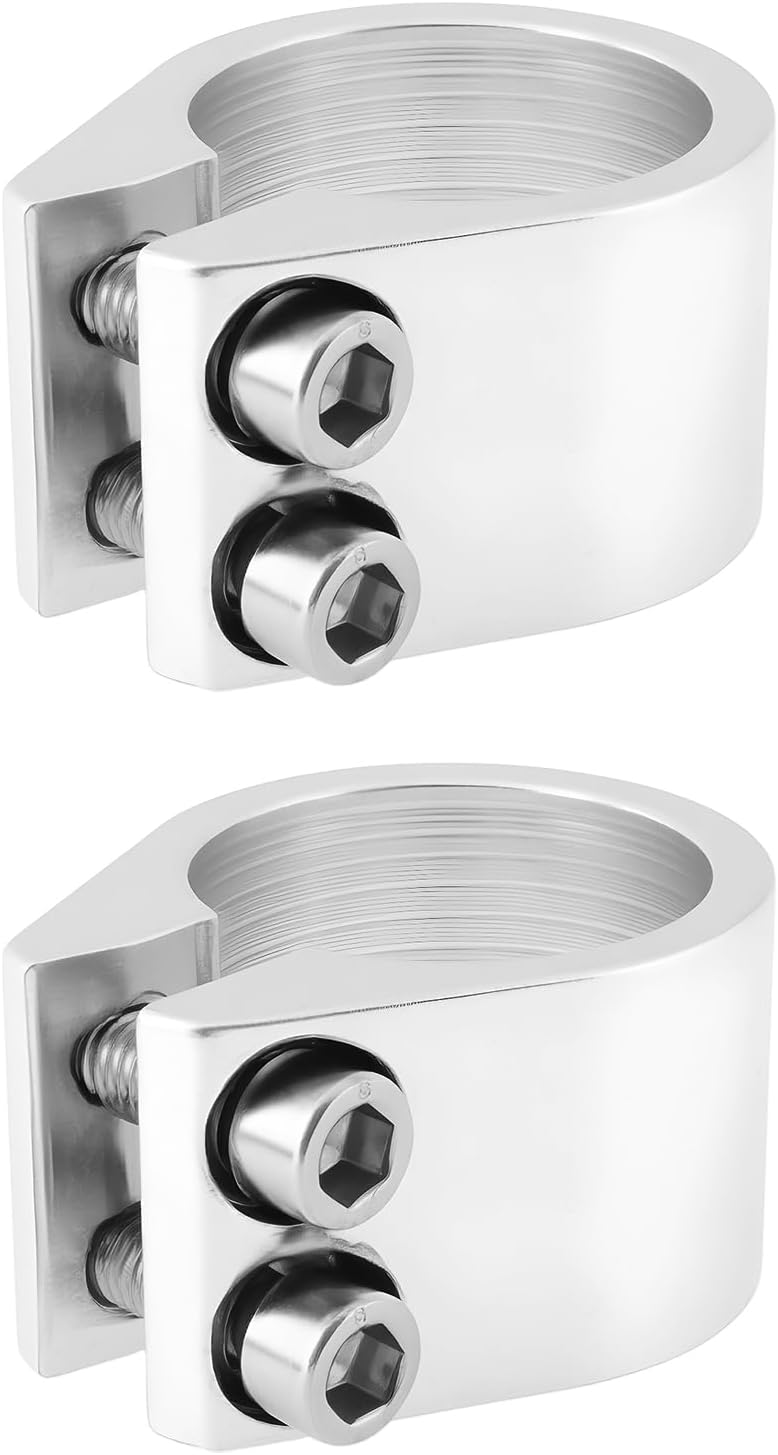 Create idea 2pcs 31.8mm Aluminium Alloy Bicycle Quick Release Seatpost Collar Bike Seat Post Clamp Silver