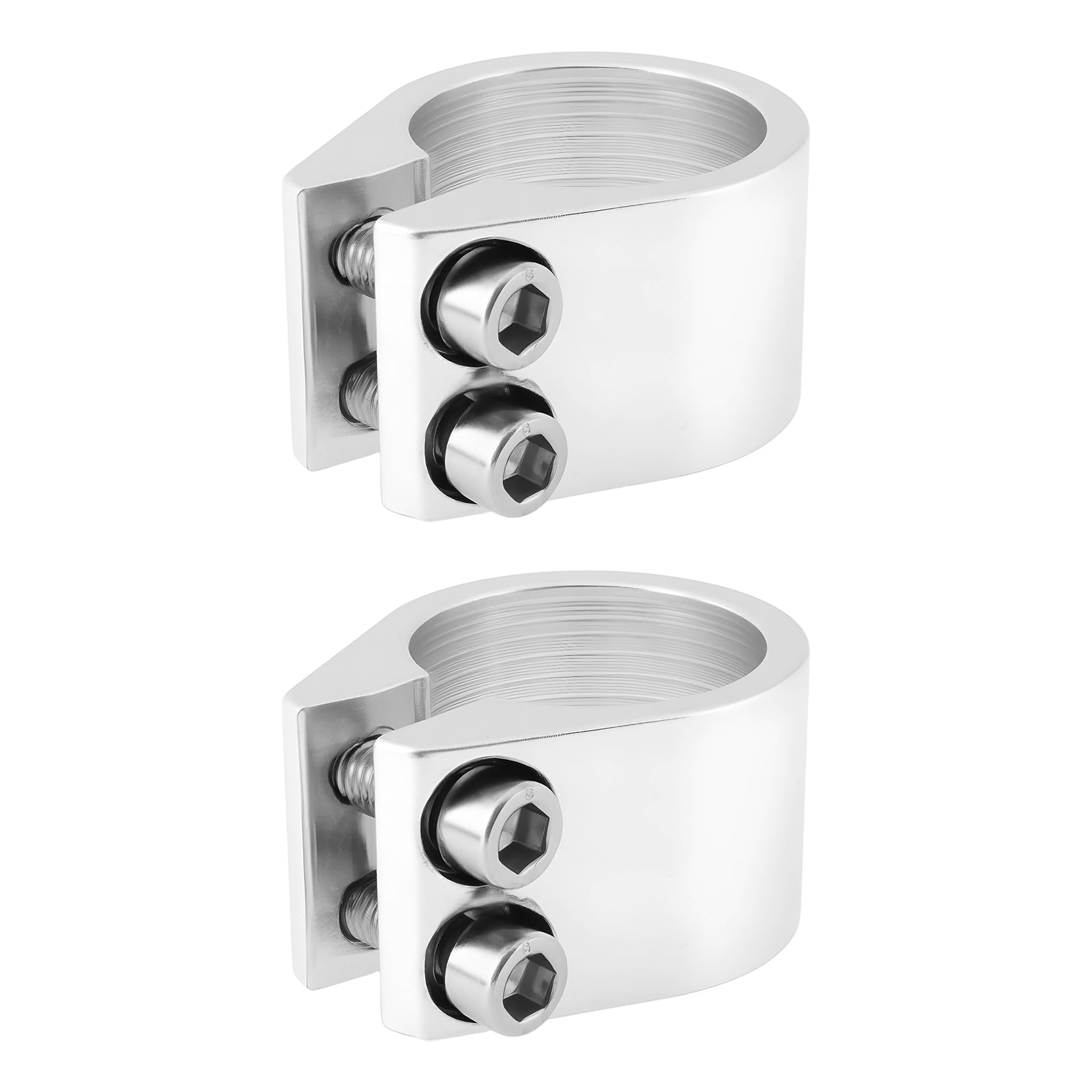 Collier de serrage de selle de vélo 31,8 mm anti-glissement en argent