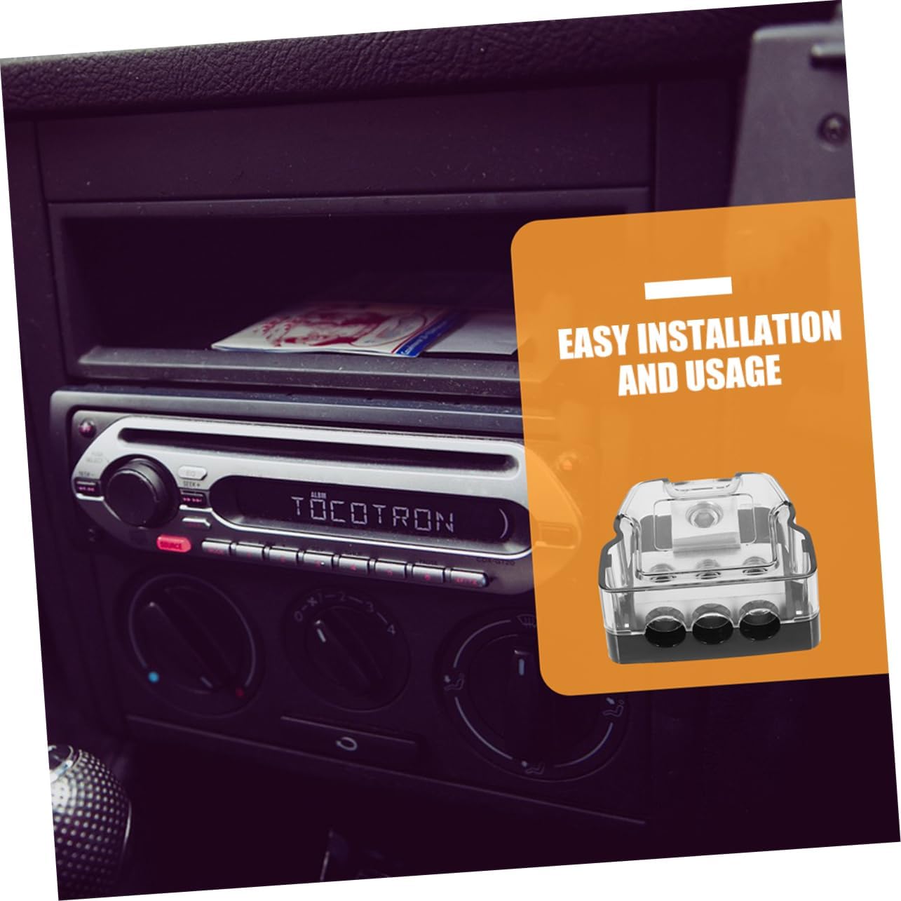2pcs Car Audio Distribution Block Compact Ground Distributor for Easy Wiring Construction for Automotive Audio Setup