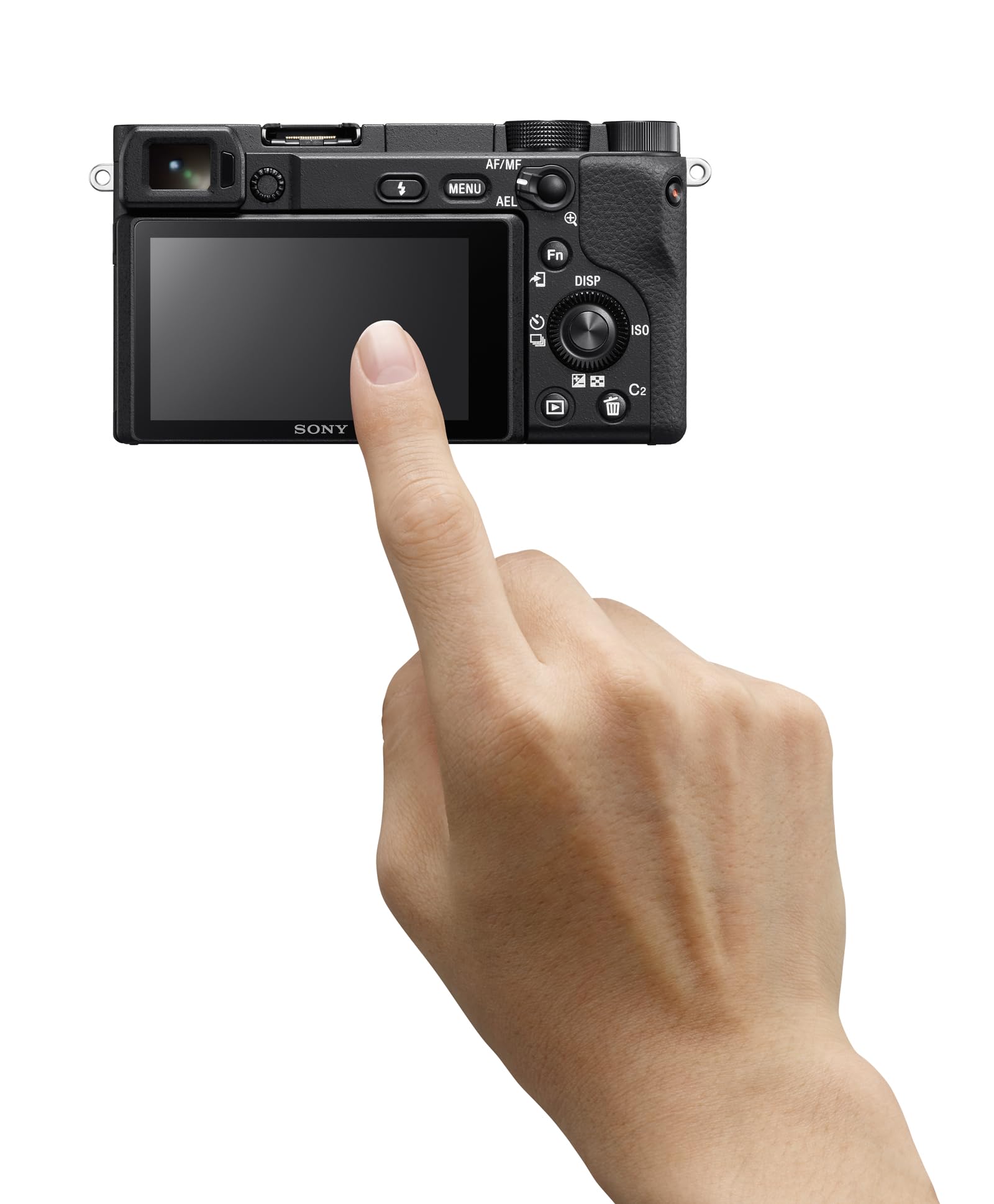 Sony Alpha 6400 (APS-C) Fotocamera con obiettivo 16-50 mm – Autofocus con rilevamento degli occhi da 0,02 s, video 4K, display ribaltabile, ideale per vlogging, fotografia e viaggi