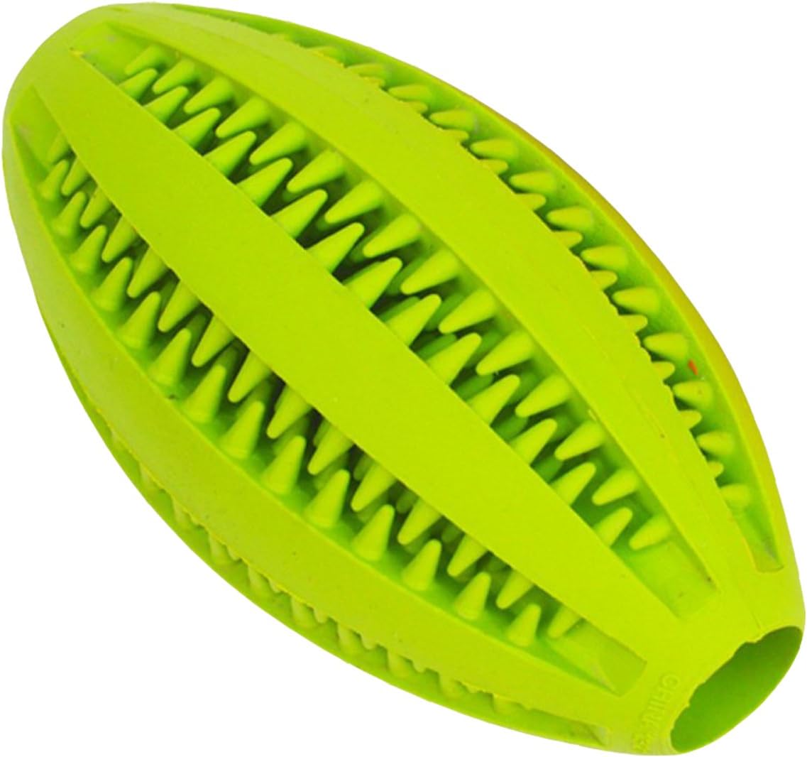 Toy Ball for Dog & Cats, Rubber Durable Non Toxic Bite Resistant Tooth Cleaning Dog Toy Balls (Green)