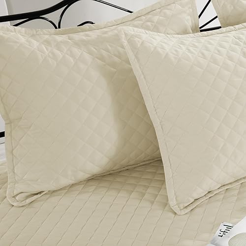 Vista 6 de HOMBYS Juegos de Fundas para Sofá Cama - Juego de Ropa de Cama para Sofá Cama con Costura de Diamante, Ropa de Cama Acogedora para Todas