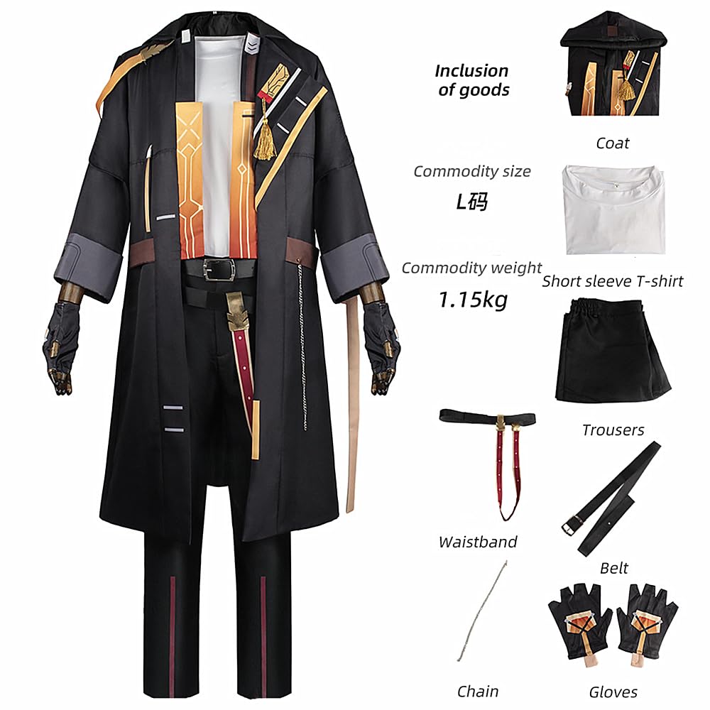 Charous Game Honkai:Star Rail Cosplay Trailblazer Kostüm,Unisex Valiant Uniform Anzug Für Game Performing Cosplay