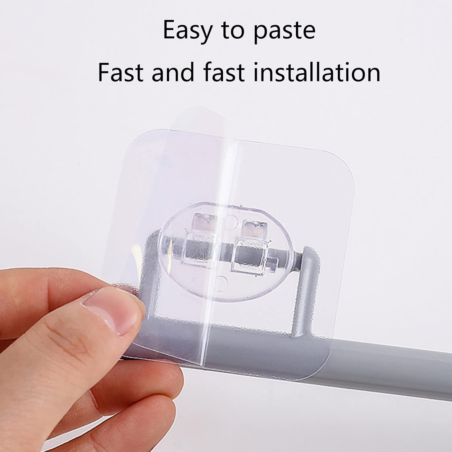 Paper Towel Holder Wall Mounted Self-Adhesive Towel Rack, Grey L
