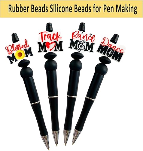 Miniatura 2 de Cuentas focales de silicona Blessed Mom Focal Cuentas de silicona para bolígrafos, personajes, girasol, mamá, cuentas focales de silicona para hacer