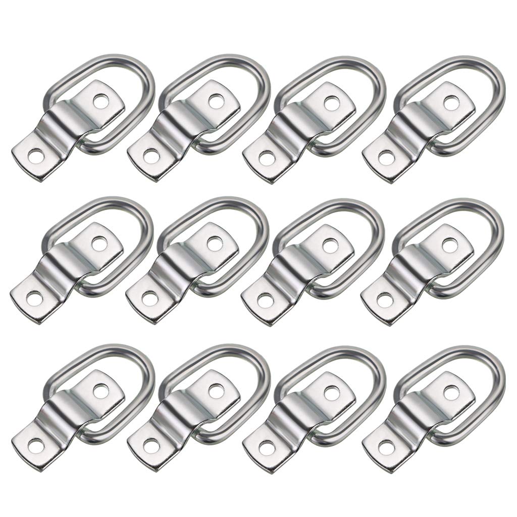 Buy Sumnacon 12Pcs D Ring Tie Down Cargo Lashing Rings Trailer Anchor