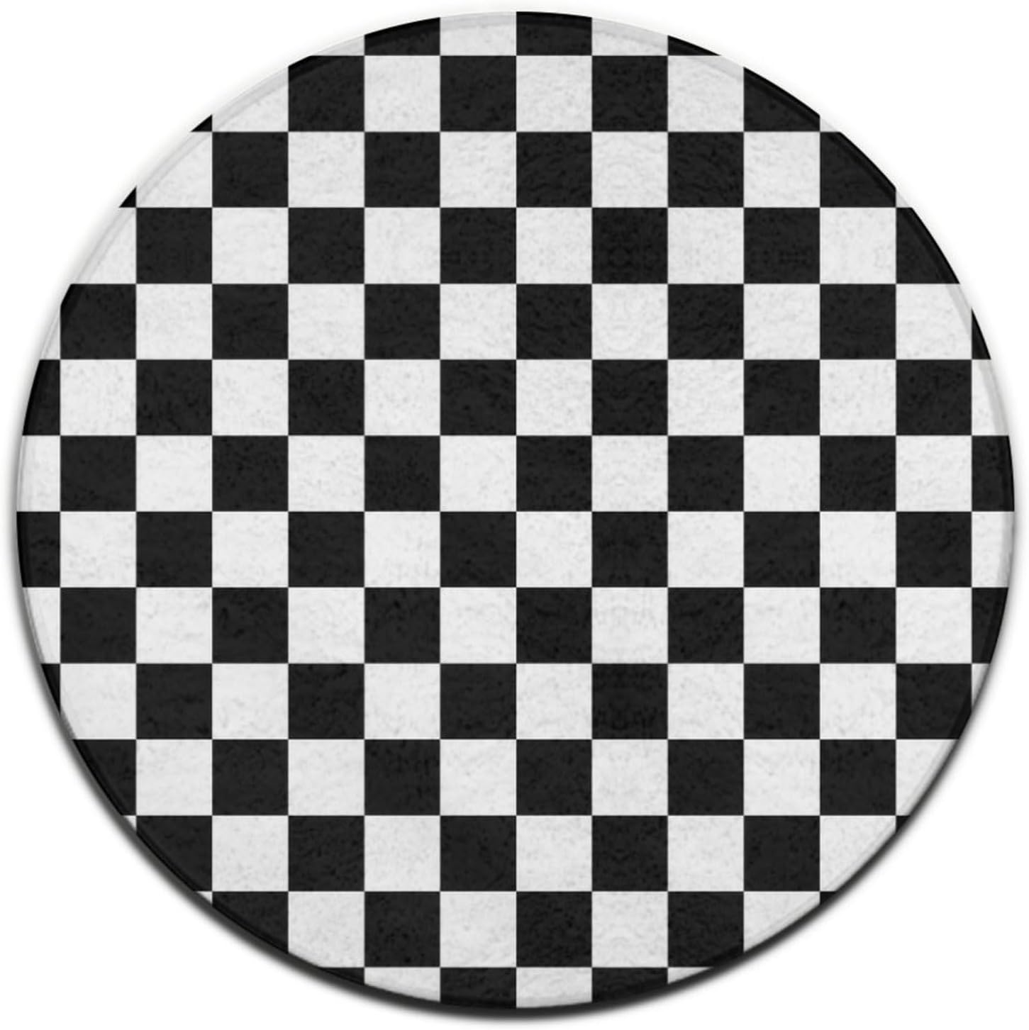 Area Bath Rug Water Absorbent and Non-Slip Kitchen Bedroom Under Sofa Desk Compatible with Black and White Checkered Area Rug Super Cozy for Bathroom/Bedroom/Living Room