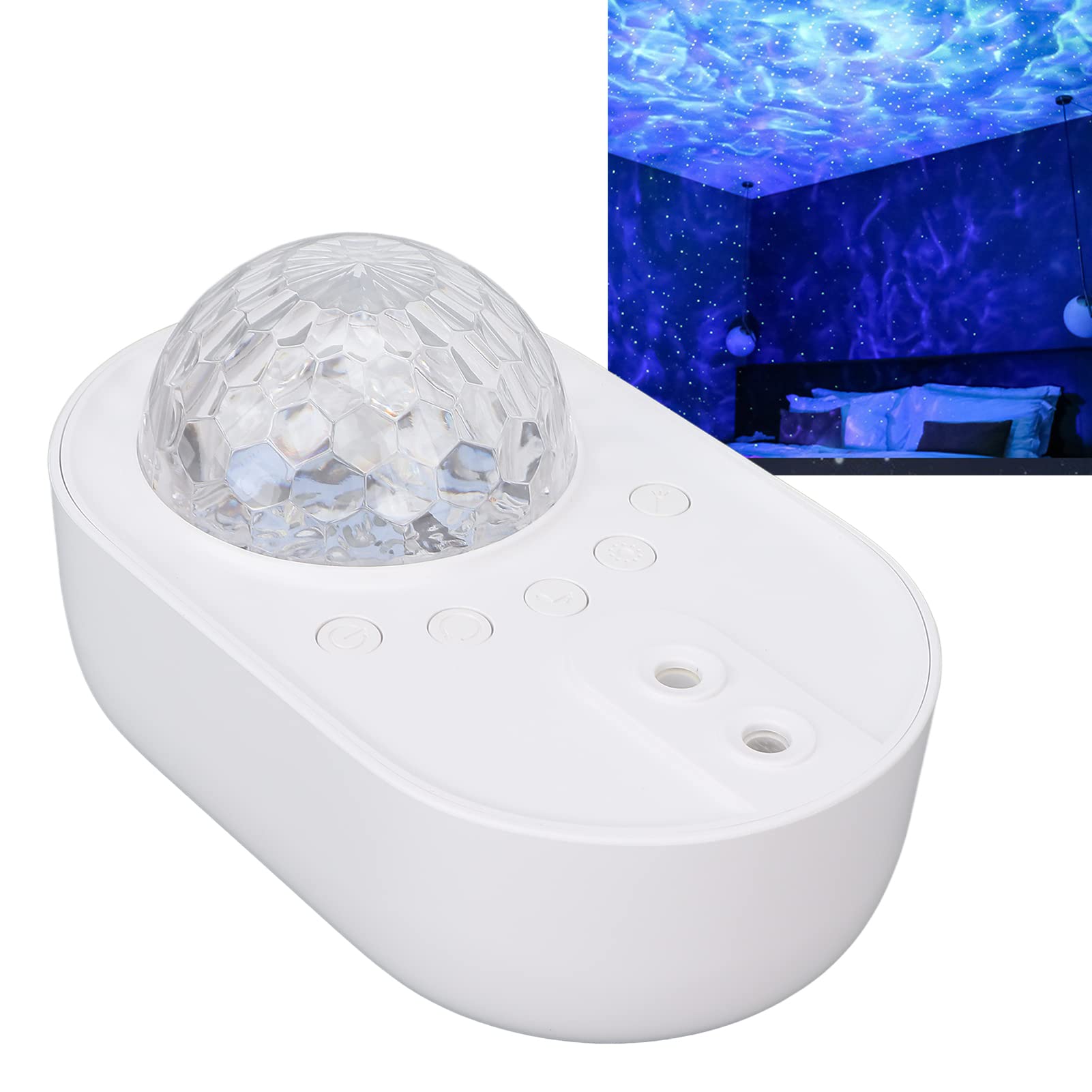 Proyector de luz Nocturna 10 Modos de Color de luz Brillo Ajustable música Estrella Cielo lámpara de proyección Regalo