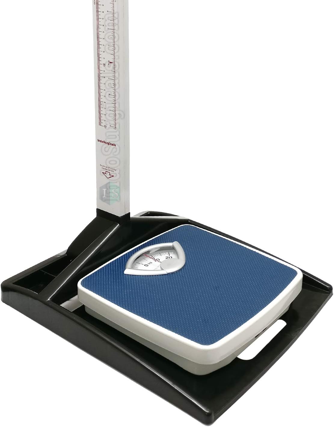 IS IndoSurgicals Stadiometer/Height Measuring Scale with Analog Weighing Scale