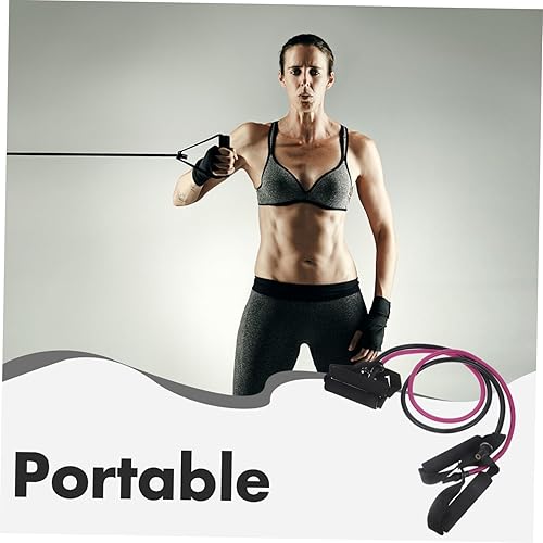 Miniatura 3 de Kisangel 2 bandas de resistencia con asas, cinturón de yoga, cuerda de resistencia, ejercicios, cuerda de tracción, cuerda de entrenamiento, tubos