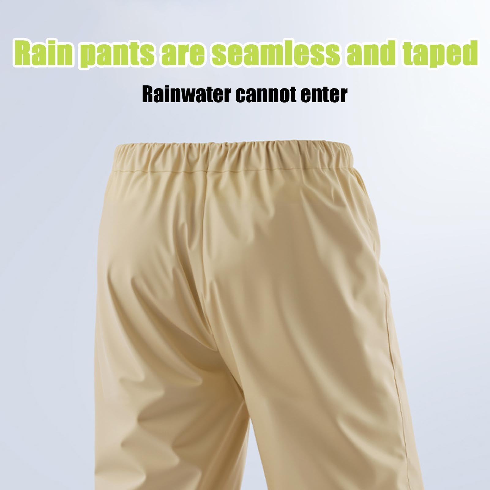 Generisch Chubasquero, ropa de lluvia transpirable - Chaquetas ligeras Pantalones Mono Reutilizable Para Senderismo Pesca Camping Equitación Trabajo