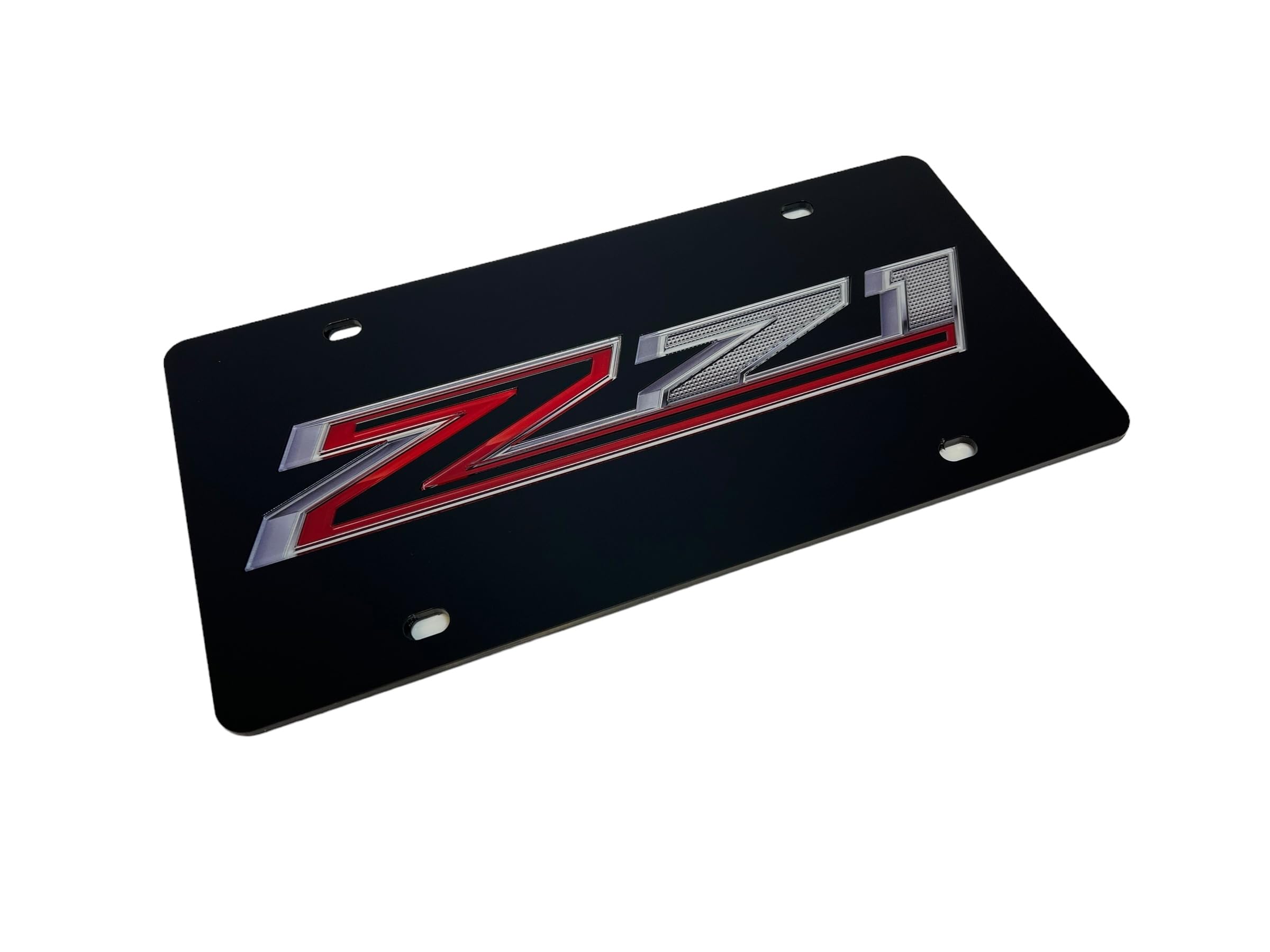 Eurosport Daytona- Compatible/Replacement for 2019- Current, Chevrolet Z71 Lazer-Tag, Acrylic License Plate