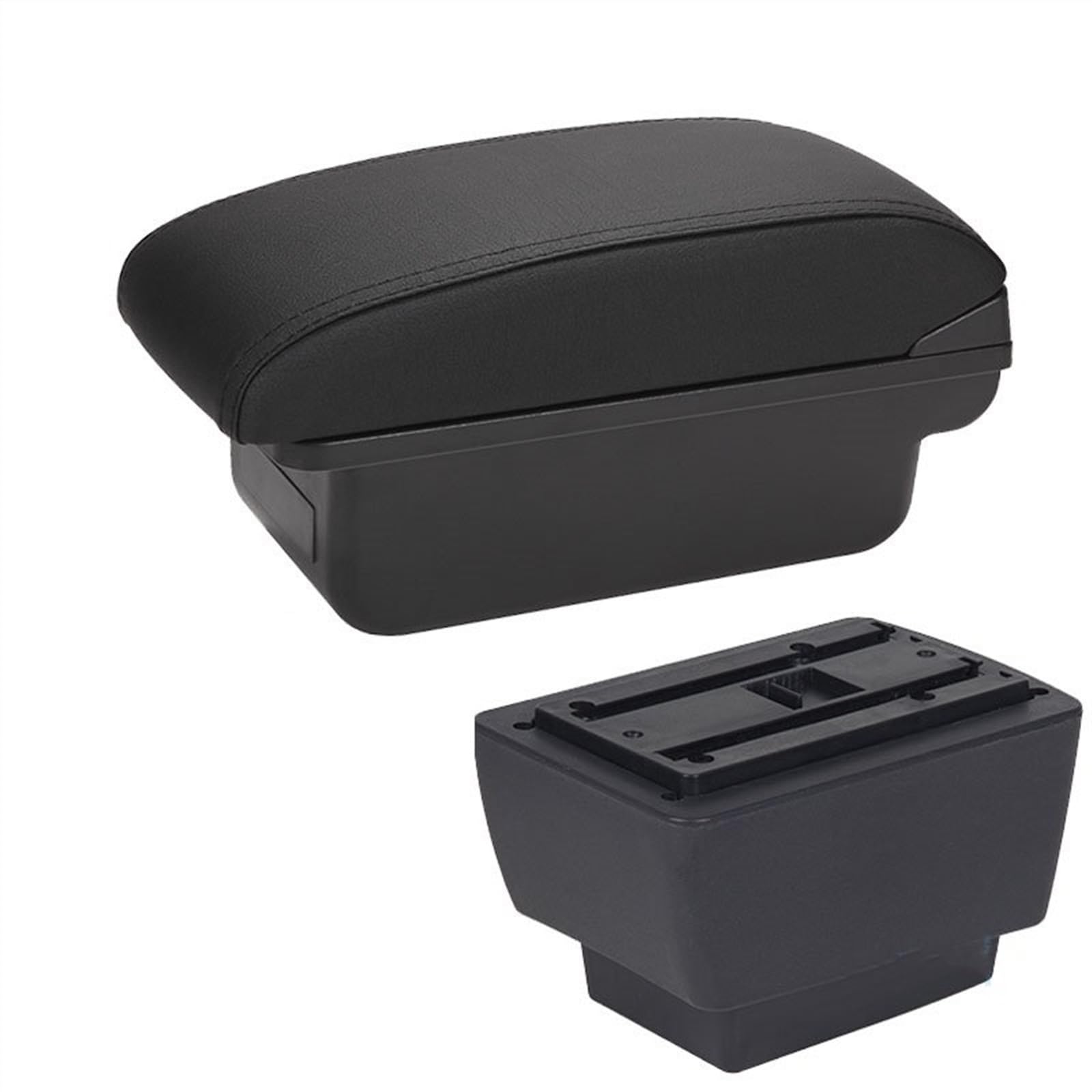 Hjkdsz Type H For Skoda For Fabia Iii For Combi 2015-2020 Armrest Center Console Organizer Box Double Layer Storage Accessories(Type H)