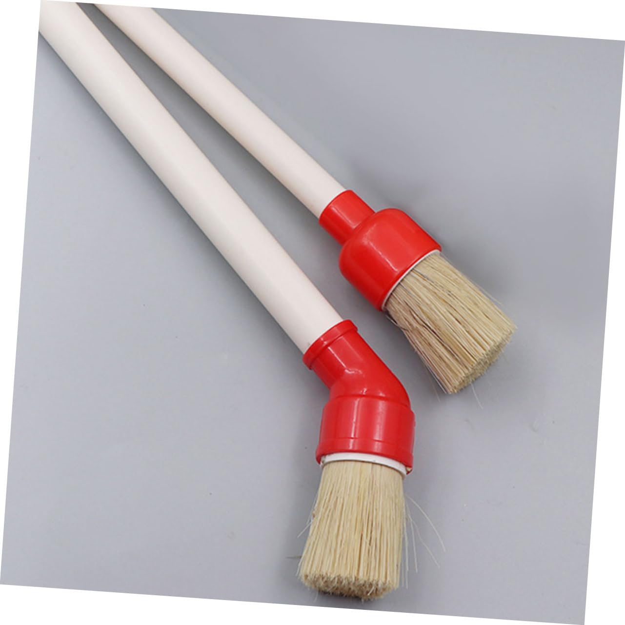 Alipis 5 Set Pennello per per Pneumatici Dettaglio Auto Spazzola per Ruote Spazzola per La Pulizia Spazzola Lavaruote Puscello delle Ruote di Legno 2 Pezzi*5