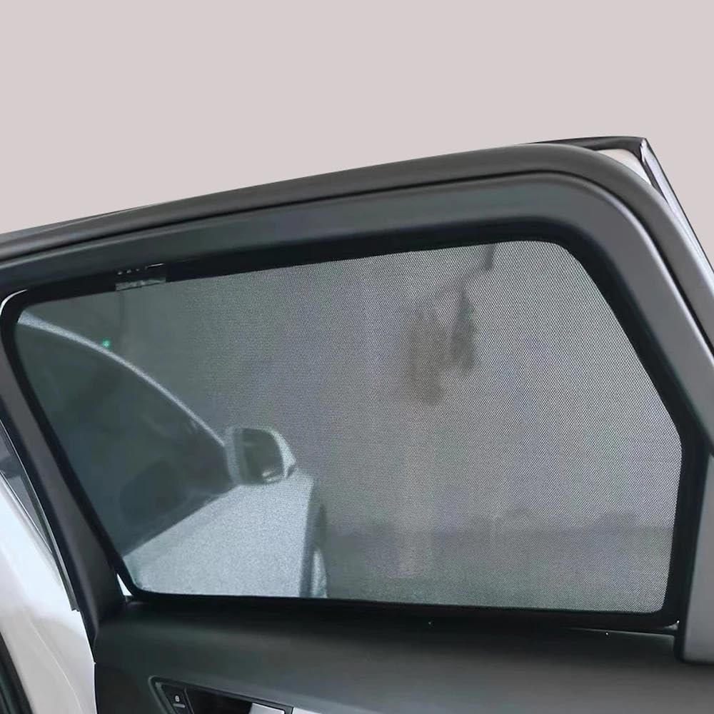 Cortina De Privacidad Para Ventana De Pasajero Con Marco Magnético Integrado Para Kodiaq 2016-2023 Parasol Coche Magnético(4pcs Rear Triangle)
