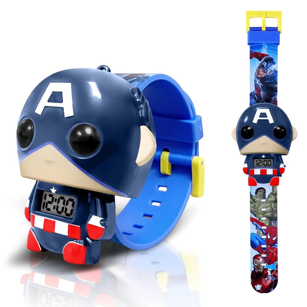 KASTWAVEKASTWAVE Kids Wrist Watch, Superhero Kids Watch, Kids Digital Watch for Boys Girls, Easy Read Cute Cartoon Wrist Watches Toy, Gift for Holiday, Birthday, Christmas