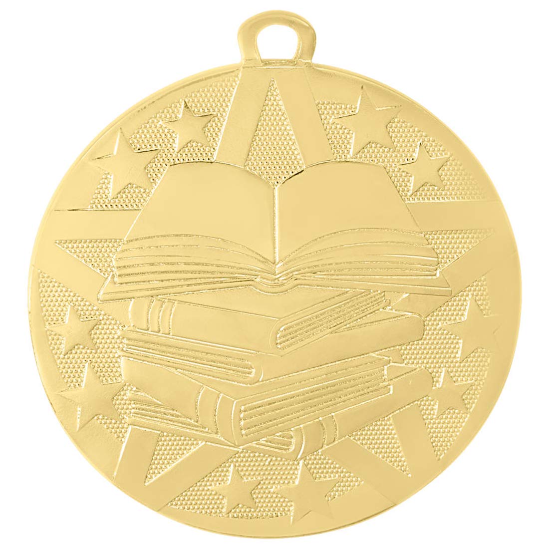 5-Pack Chess Medal Awards - 2 Inch Gold Die-Stamped Metal Medals With Red White Blue Ribbons