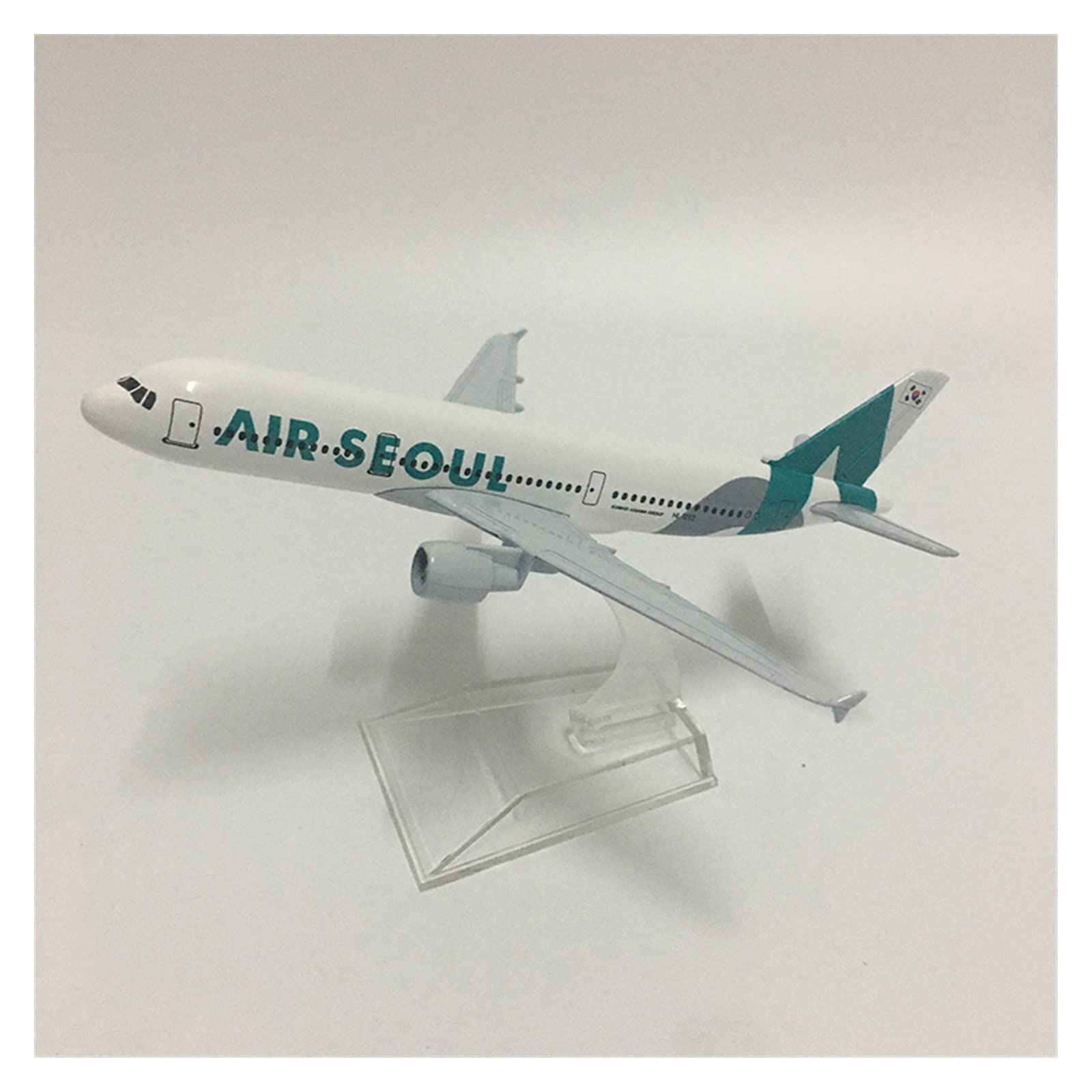 16 cm per Il Modello di Aereo Coreano Air Seoul Airbus A380 1.400 Kit di Gioco per Hobby (E)