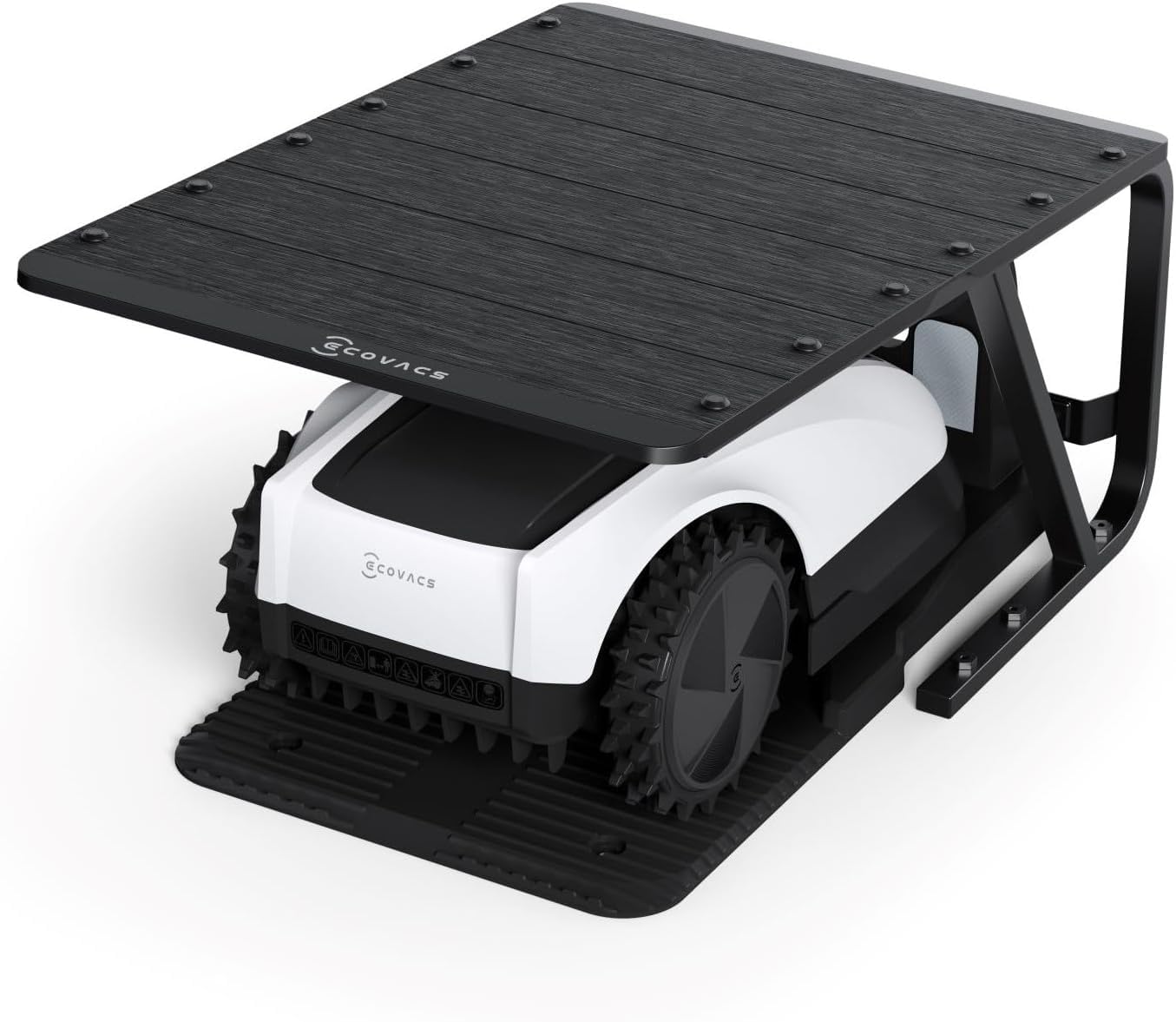Ecovacs Goat A1600 LiDAR Pro Robot Tondeuse sans Fil, avec Garage,1600 M², Navigation Dual-LiDAR 360°, Cartographie Automatique, Évitement d'obstacles 3D par IA, Charge Ultrarapide