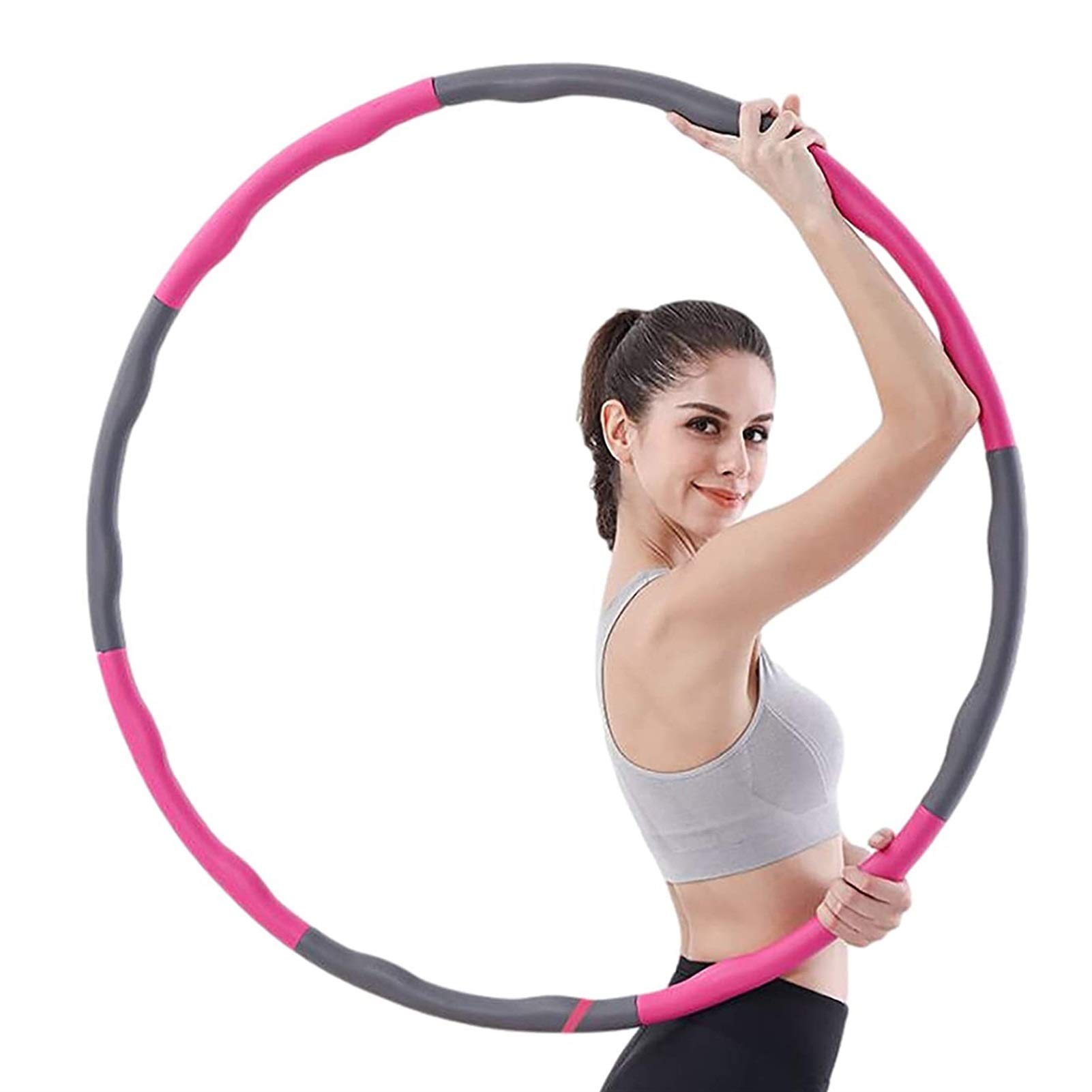 Hula Hoop Regolabile 7 Pezzi - Diametro 51cm, Plastica, Per Fitness E Dimagrimento