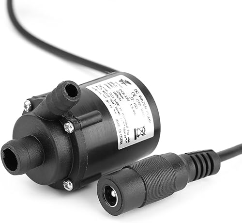 Miniatura 5 de Bomba de agua, bomba de agua sumergible sin escobillas de 6 V-12 V, bomba de agua de baja presión de 200 L  H, micro sin escobillas, bomba de agua