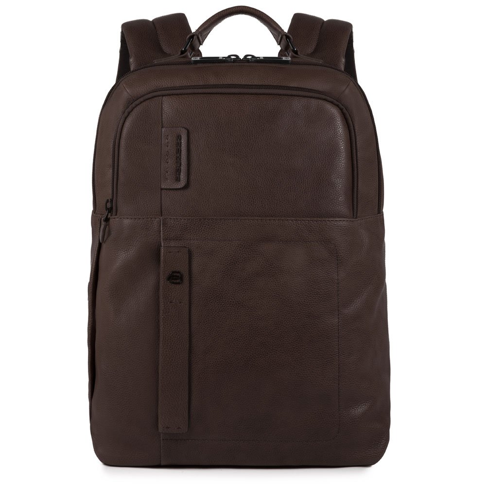 PIQUADRO Pulse Laptop Backpack 14" or 15.6", dark brown (di moro), 15.6, Backpack