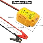 Jumper Cables avec adaptateur pour DeWalt 20V Démarreur de voiture de saut à batterie,12V Démarreur de voiture de saut portable, avec 11AWG Kit de saut Câble pour adaptateur de câble booster automobile (batterie non incluse)