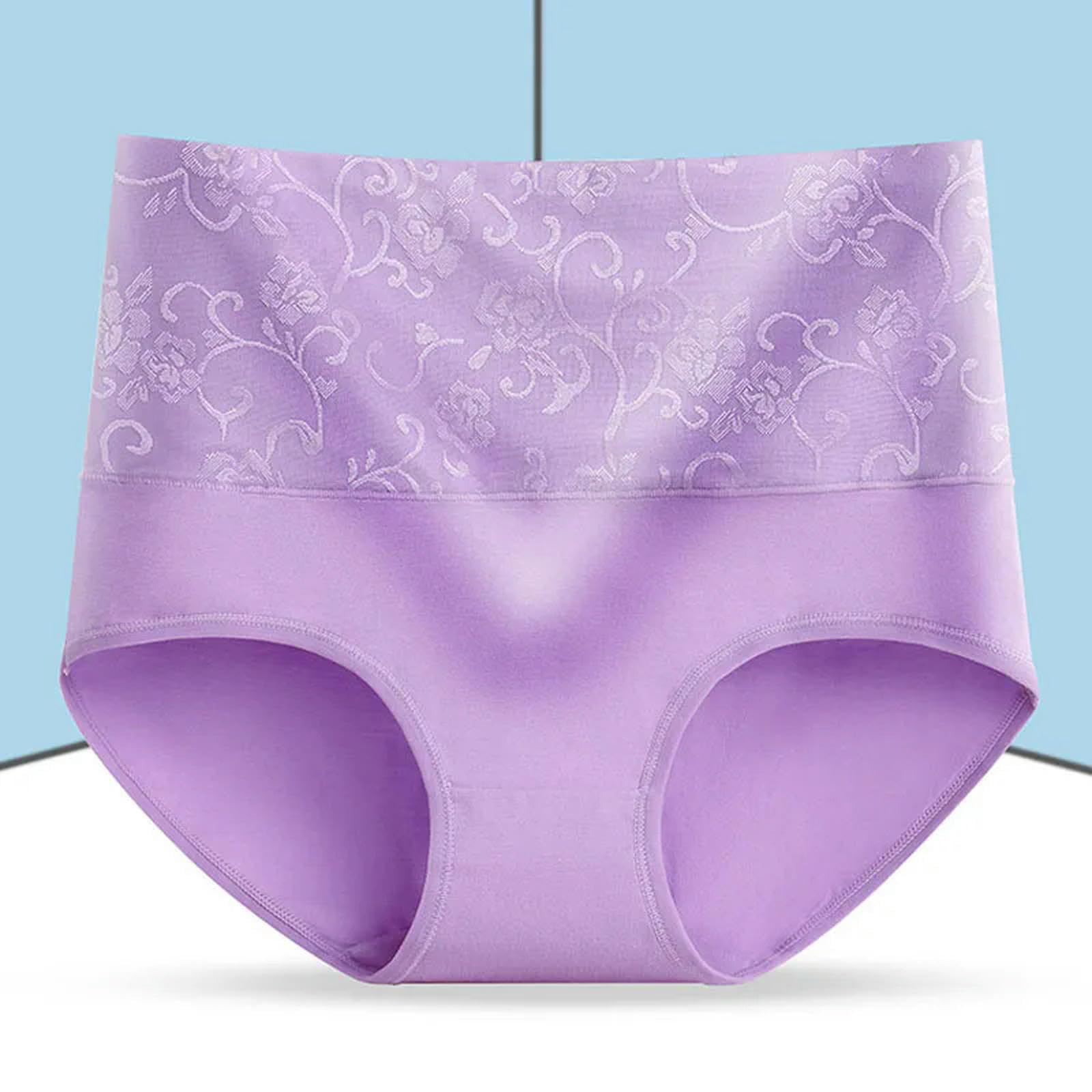 Ropa Interior Mujer Bragas De Talla Grande para Mujeres Ropa Interior Abdominal De La Cintura Algodón De Algodón Sin Costuras Apturas Sexys para Mujeres-CG-bhuizi-l