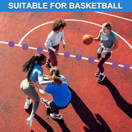 PATIKIL Spot Markers 4 Zoll, 6 Stück rutschfeste Bodenpunkte Agility Markers Flache Feldkegel Poly Punkte für Gymnastik PE Speed Training Tanz Fußball Basketball Sport, Multicolor