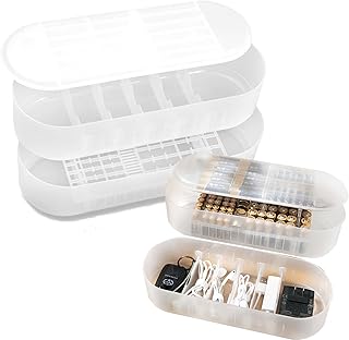 Azonee Transparent Battery Organizer Storage case