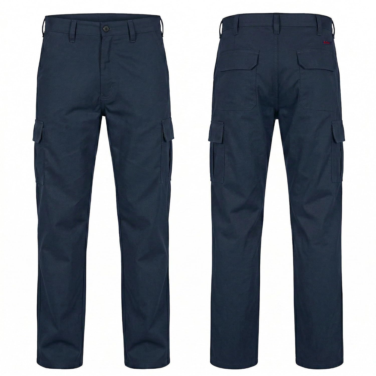 Lee Cooper Męskie klasyczne spodnie robocze cargo z wieloma kieszeniami łatwe w pielęgnacji spodnie ochronne
