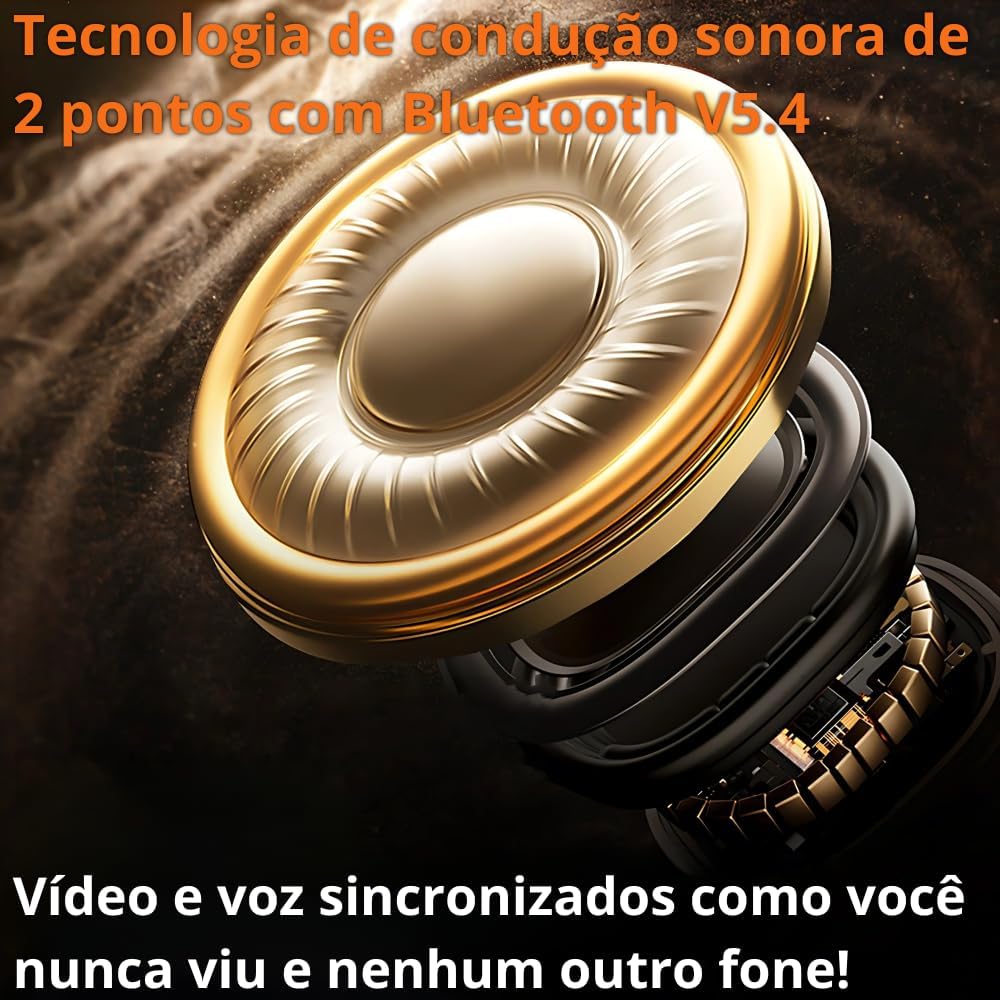 610ZpPHbArL._AC_SL1000_ Fone De Ouvido Corrida Bluetooth Com Suporte Externo em Silicione Sem Fio Compatível Com Todo Celular Ideal Para Treinos, Corrida, Academia, Exercicios - Não Cai da Orelha - Qualidade AGold Premium