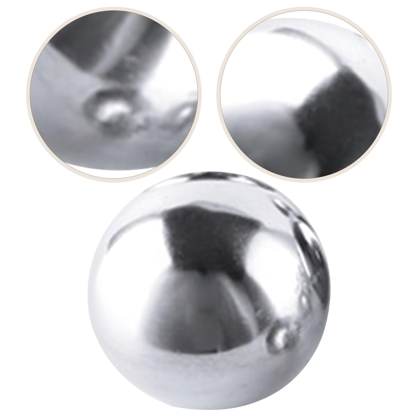 Sfera in Acciaio Inox 304 Lucidata a Specchio da 100 Mm per Decorazioni da Giardino e Casa, Palla Decorativa in Metallo Cava Spessore 1,0 Mm ad Alta Luminosità