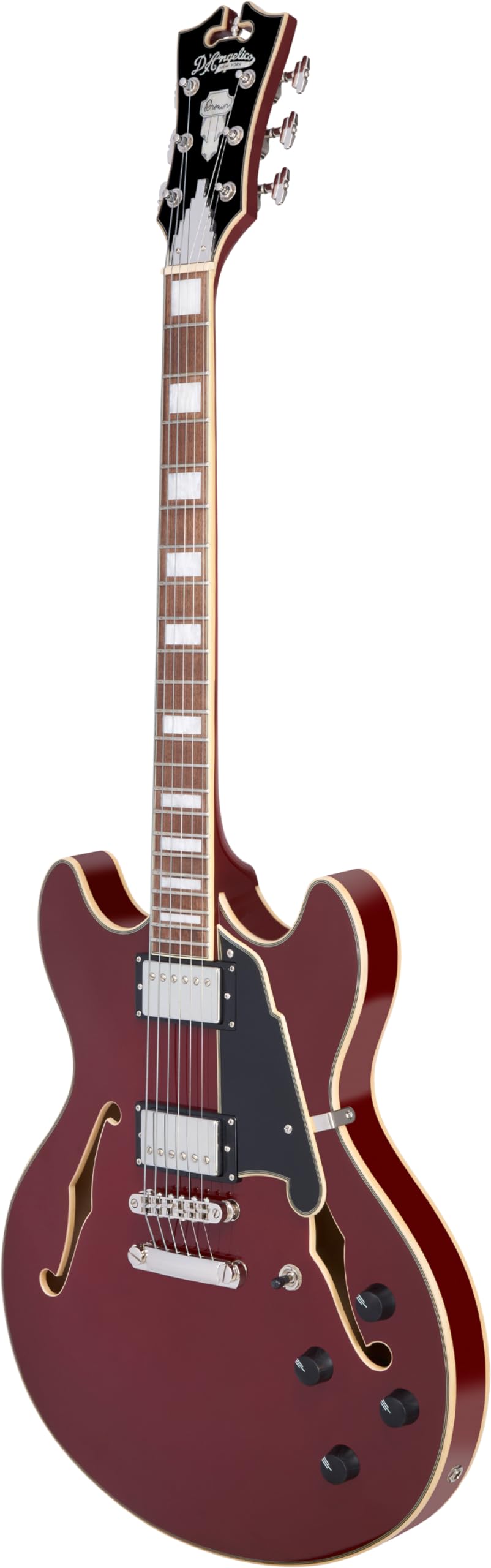 Amazon.com: D'Angelico Premier DC Electric Guitar - Burnt Red with