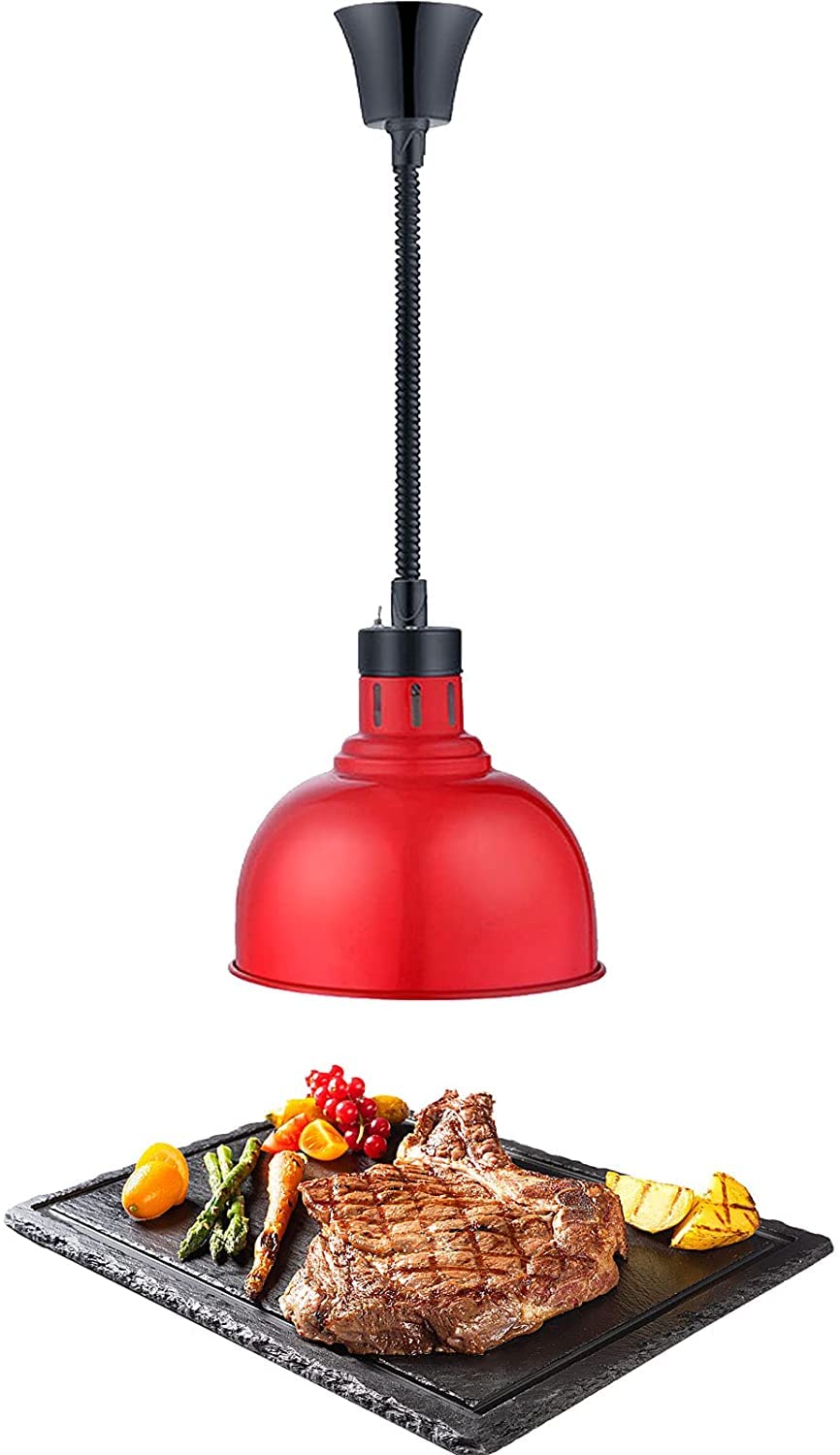 Lámpara de calentador alimenticio Lámpara de calor de alimentos Manguera Telescópica Infrarrojo Calefacción Lámpara for mantener la comida caliente for el restaurante Buffet Buffet, Equipos comerciale