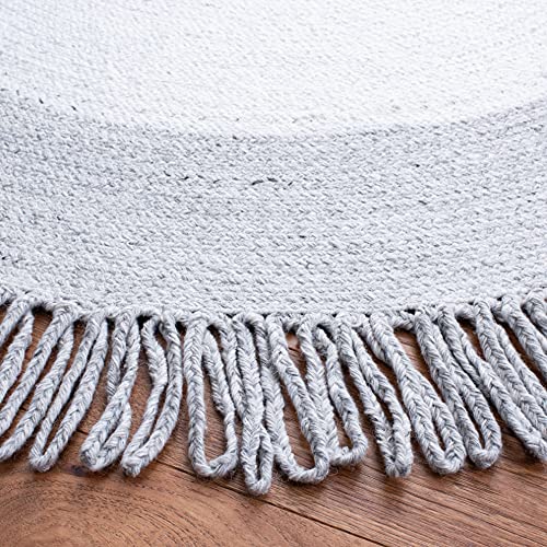 Tapete redondo SAFAVIEH Cape Cod 6' Gris/Marfil miniatura 3